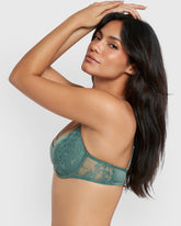 Isla & Evie Obvious Lightly Lined Full Coverage Bra Green / 34B